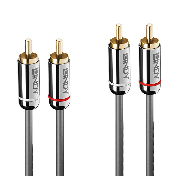 35345 cable de audio 1 m 2 x RCA Antracita