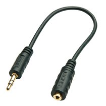 35699 cable de audio 20 m 3,5mm 2,5mm Negro