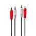 35660 cable de audio 1 m 2 x RCA Rojo, Blanco