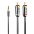 35333 cable de audio 1 m 3,5mm 2 x RCA Antracita