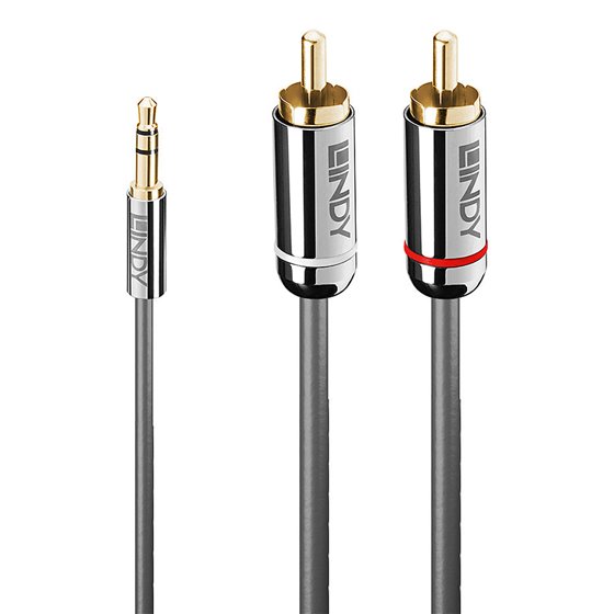 35333 cable de audio 1 m 3,5mm 2 x RCA Antracita