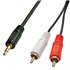 35685 cable de audio 10 m 2 x RCA 3,5mm Negro