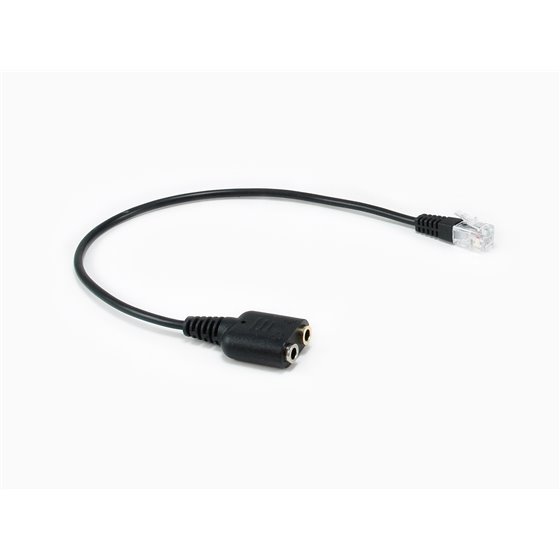 147944 cable de audio 0,25 m RJ-9 2 x 3.5mm Negro