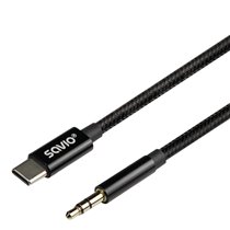 CL-187 cable de audio 1 m Negro