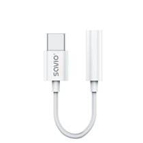 AK-51 cable de audio 0,11 m 3,5mm USB Tipo C Blanco