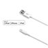 USBLIGHT cable de conector Lightning Blanco