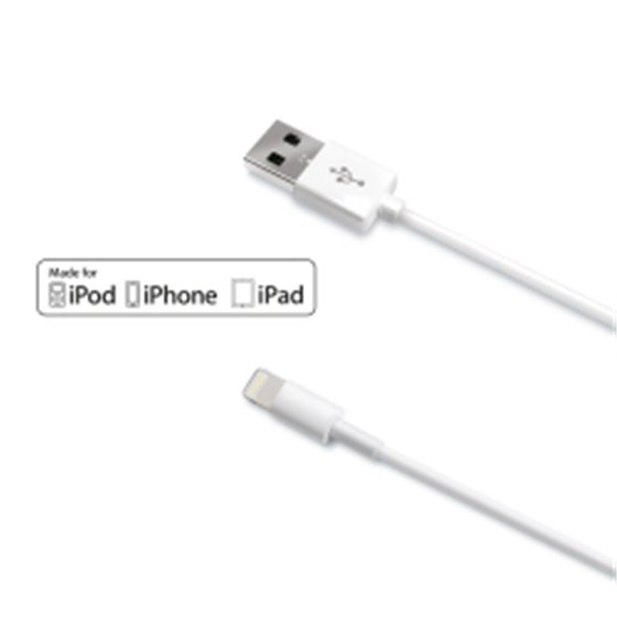 USBLIGHT cable de conector Lightning Blanco