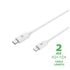 USBLIGHTC2MWH cable de conector Lightning 2 m Blanco