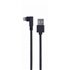 CC-USB2-AMLML-0.2M cable de conector Lightning 0,2 m Negro