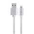 CCB-MUSB2B-AMLM-6-S cable de conector Lightning 1,8 m Plata