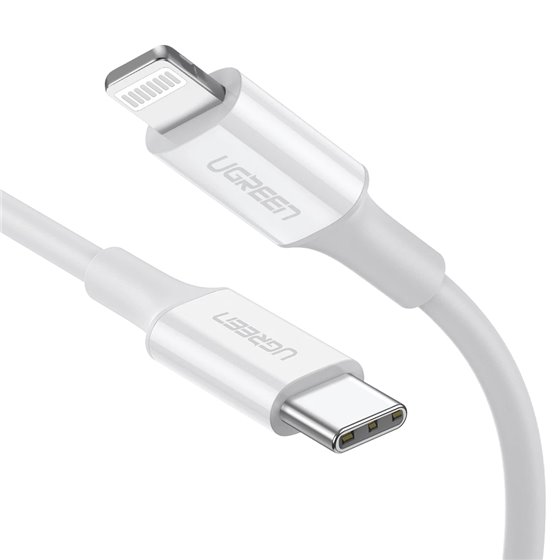 10493 cable de conector Lightning 1 m Blanco