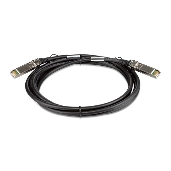 DEM-CB300S Cable de fibra óptica e InfiniBand 3 m SFP+ Negro