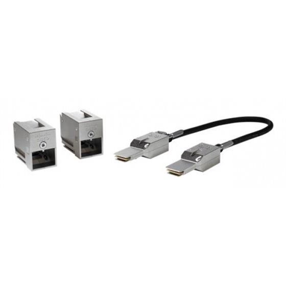C9200-STACK-KIT Cable de fibra óptica e InfiniBand 0,5 m SFP Negro, Gris