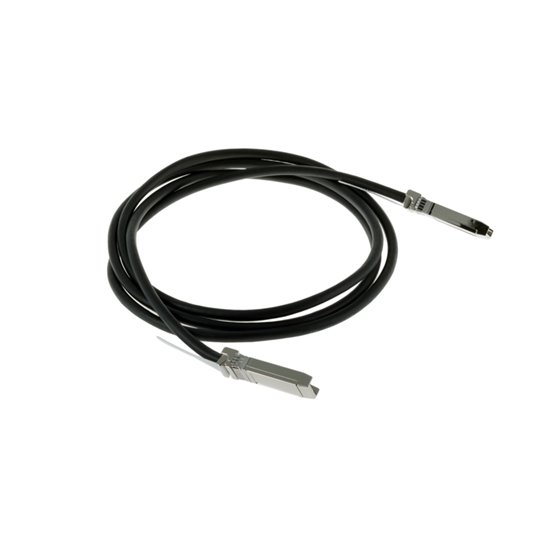 AT-QSFP1CU Cable de fibra óptica e InfiniBand 1 m QSFP+ Negro, Plata