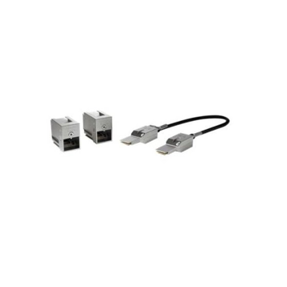 C9300L-STACK-KIT Cable de fibra óptica e InfiniBand 0,5 m Negro, Gris