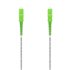 Cable Fibra Óptica Latiguillo G657A2 3.0 9/125 SMF Simplex CPR DCA LSZH, SC/APC-SC/APC, Blanco, 50 m