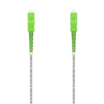 Cable Fibra Óptica Latiguillo G657A2 3.0 9/125 SMF Simplex CPR DCA LSZH, SC/APC-SC/APC, Blanco, 50 m