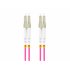 FO-LULU-MD41-0020-VT cable de fibra optica 2 m LC OM4 Violeta
