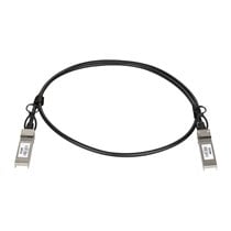 DEM-CB100S28 Cable de fibra óptica e InfiniBand 1 m SFP28 Negro, Plata