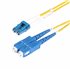 Cable de Fibra Óptica LC a SC (UPC) OS2 Monomodo 9/125µm 100G LSZH Dúplex de 10m - Low Insertion Loss - Resistente a Dobleces - 