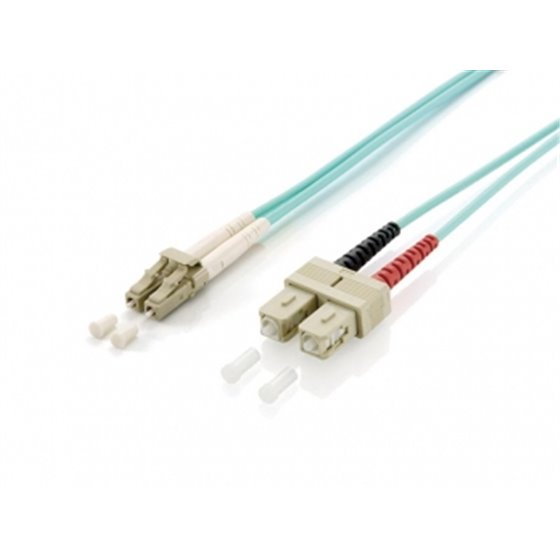 255319 Cable de fibra óptica e InfiniBand 0,5 m LC SC Turquesa