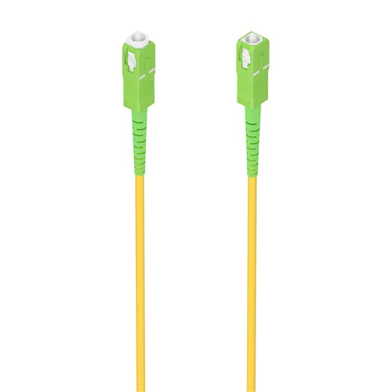 Cable Fibra Óptica Latiguillo G657A2 3.0 9/125 SMF Simplex CPR DCA LSZH, SC/APC-SC/APC, Amarillo, 3.0m