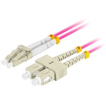 FO-LUSU-MD41-0020-VT Cable de fibra óptica e InfiniBand 2 m 2x LC 2x SC LC/SC Rosa