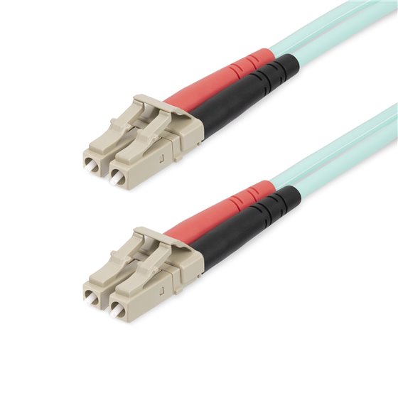 Cable 20m de Fibra Óptica Multimodo Dúplex LC/UPC a LC/UPC OM4 - LSZH - 50/125µm - LOMMF/VCSEL - para Redes de 100G - Low Insert