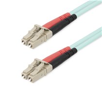 Cable 20m de Fibra Óptica Multimodo Dúplex LC/UPC a LC/UPC OM4 - LSZH - 50/125µm - LOMMF/VCSEL - para Redes de 100G - Low Insert