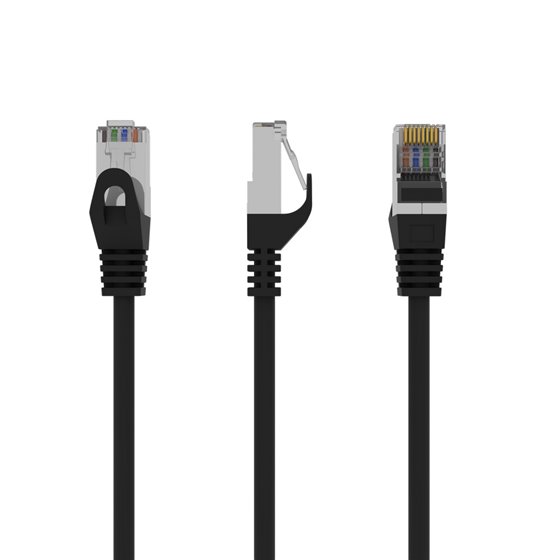 Patch Cord Cat.6 UTP 3m cable de red Negro Cat6 U/UTP (UTP)
