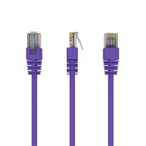 RJ45/RJ45 Cat5e 1m cable de red Púrpura U/UTP (UTP)