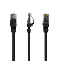 PP6U-1M cable de red Negro Cat6 U/UTP (UTP)