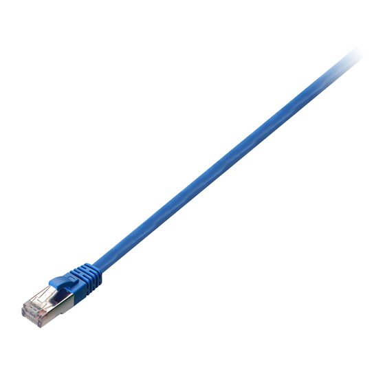 Cable azul Cat6 blindado (STP) con conector RJ45 macho a RJ45 macho 2m 6.6ft