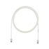 Cat 6A 28AWG UTP Patch Cord, CM/LSZH, Of cable de red Blanco 1 m Cat6a U/UTP (UTP)