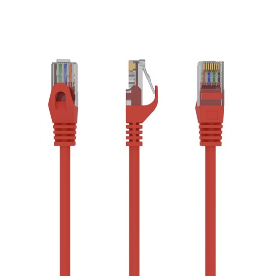 PP6U-1M cable de red Rojo Cat6 U/UTP (UTP)