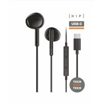 AURICULARES TECHONE BOTON USB-C NEGRO