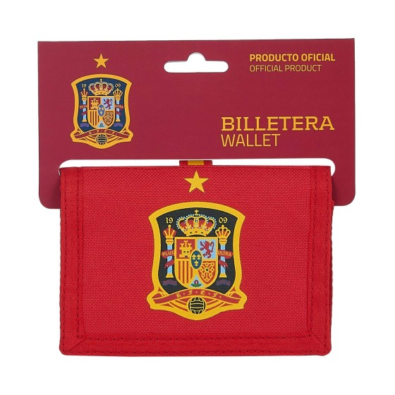 Billetero Cartera SELECCION ESPAÑOLA DE FUTBOL 12,5 x 9,5 cm.