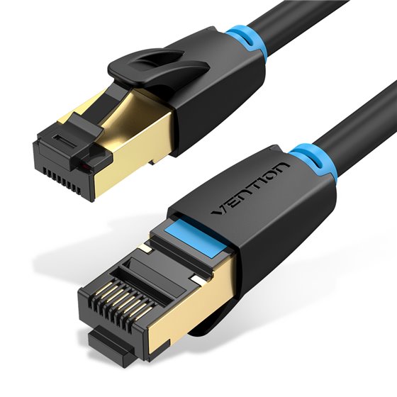 Cable de Red RJ45 SFTP IKABH Cat.8/ 2m/ Negro