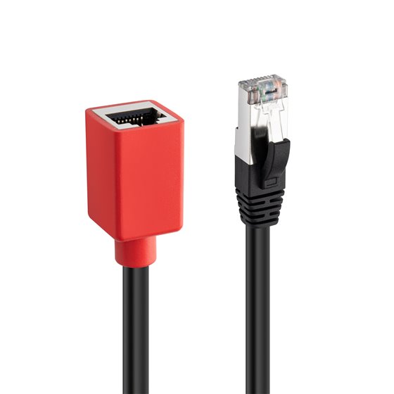 60189 cable de red Negro, Rojo 0,2 m Cat6a