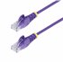 Cable de Red Ethernet CAT6 Delgado sin Enganches Morado de 1,5m - Cable RJ45 Snagless Slim de 28AWG - Alambre de Cobre Puro - Po
