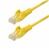 Cable de Red Ethernet CAT6 Delgado sin Enganches Amarillo de 2,5m - Cable RJ45 Snagless Slim 28AWG - Alambre de Cobre Puro - PoE
