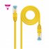 Cable de Red Cat.7 600MHZ LSZH SFTP PIMF AWG26, Amarillo, 2 m