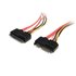 Cable de Extensión SATA de 22 Pines - Serial ATA Macho - SATA Hembra - 0,3m