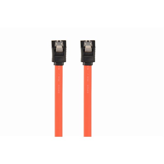 CC-SATAM-DATA cable de SATA 0,5 m Negro, Rojo