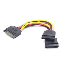 CC-SATAM2F-01 cable de SATA 0,15 m Multicolor