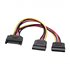 A131-0353 cable de SATA 0,2 m SATA de 15 pines 2 x SATA de 15 pines Negro, Rojo, Amarillo