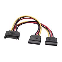 A131-0353 cable de SATA 0,2 m SATA de 15 pines 2 x SATA de 15 pines Negro, Rojo, Amarillo