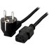 112120 Negro 1,8 m C13 acoplador CEE7/4