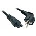 5m, CEE 7/7 - IEC 320 C5 Negro CEE7/7 C5 acoplador