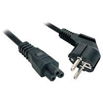 5m, CEE 7/7 - IEC 320 C5 Negro CEE7/7 C5 acoplador